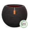 ohgreen Vaas bol rib 62x48 zwart