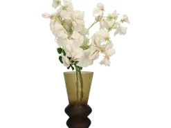 ohgreen Vaas glas bruin 12x12x22.5cm