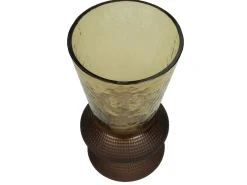 ohgreen Vaas glas bruin 12x12x22.5cm
