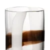 ohgreen Vaas iggy glas wit/bruin small