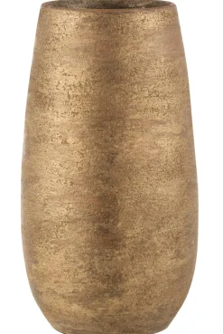 ohgreen Vaas oneffen ruw ker goud l (22x22x41cm)