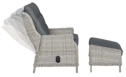 ohgreen Veracruz verstelbare relaxfauteuil met voetenbank