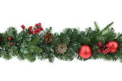 ohgreen Victoria wreath cones & red deco mat d60cm