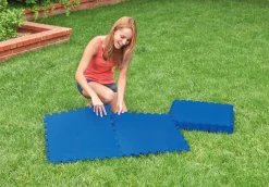 ohgreen Vloerbeschermer blauw 50x50cm, 8 stuks