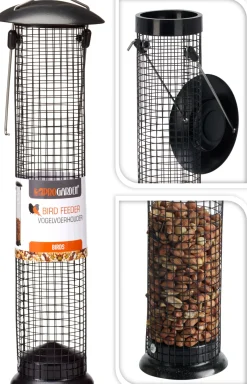 ohgreen Vogelvoerhouder metaal 10x35cm