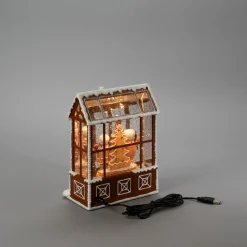 ohgreen Waterspinner peperkoekhuisje led warmwit voor binnen