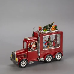 ohgreen Waterspinner truck met kerstman led warmwit voor binnen