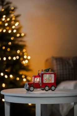ohgreen Waterspinner truck met kerstman led warmwit voor binnen