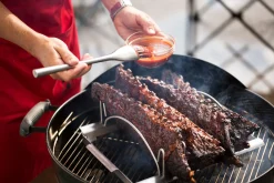 ohgreen WEBER DELUXE MULTIFUNCTIONELE VLEESHOUDER RVS