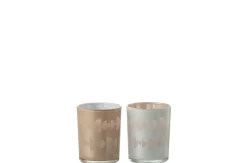 ohgreen Windlicht halve maan glas medium