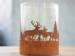ohgreen Windlicht, met bos en herten