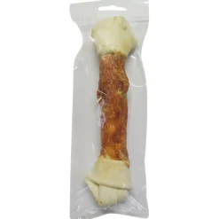 ohgreen Witte buffelhuid knoop met kip 23cm 1-pack