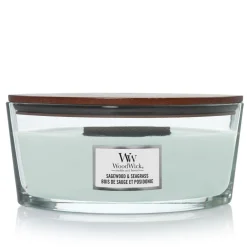 ohgreen WoodWick Geurkaars Sagewood & Seagrass Ellipse