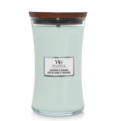 ohgreen WoodWick Geurkaars Sagewood & Seagrass Large