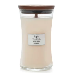 ohgreen Woodwick Geurkaars white honey Large