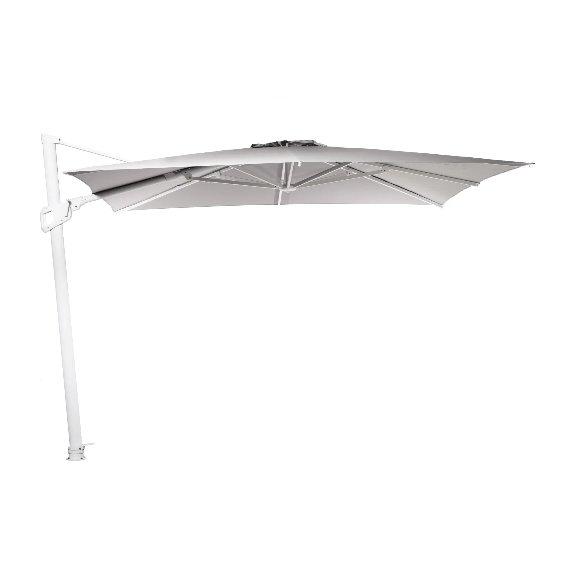ohgreen Zweefparasol Deluxe wit-licht grijs