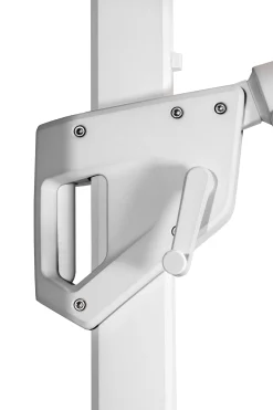 ohgreen Zweefparasol Malaga wit-soft grijs